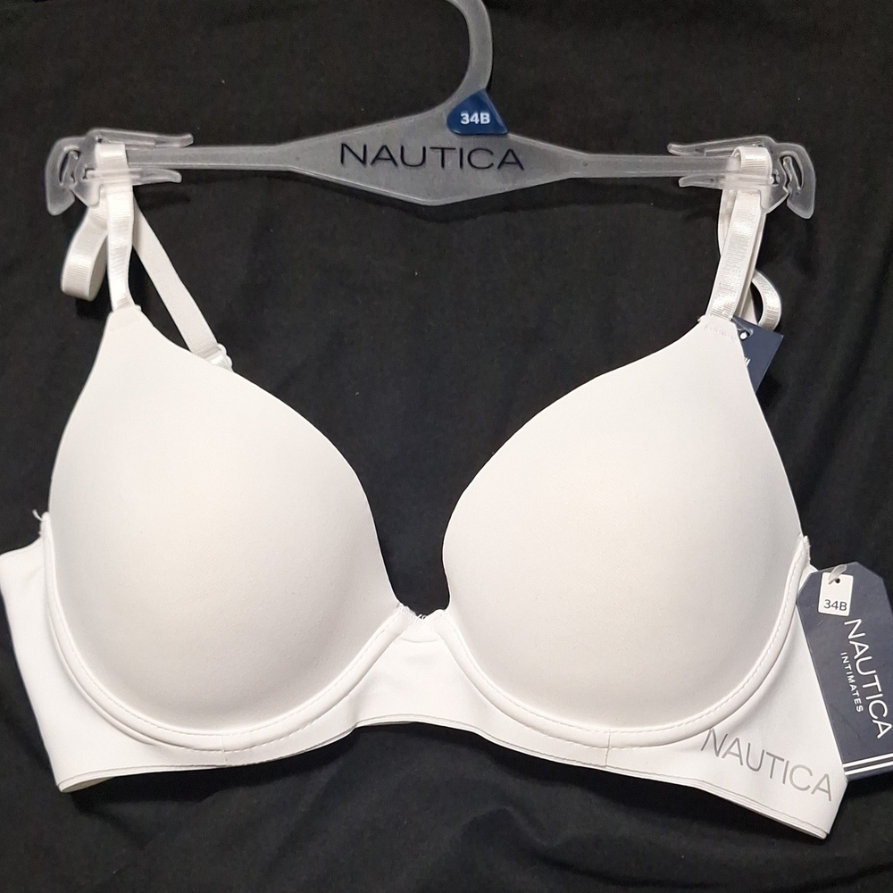 Nautica Women's Classic White Bra